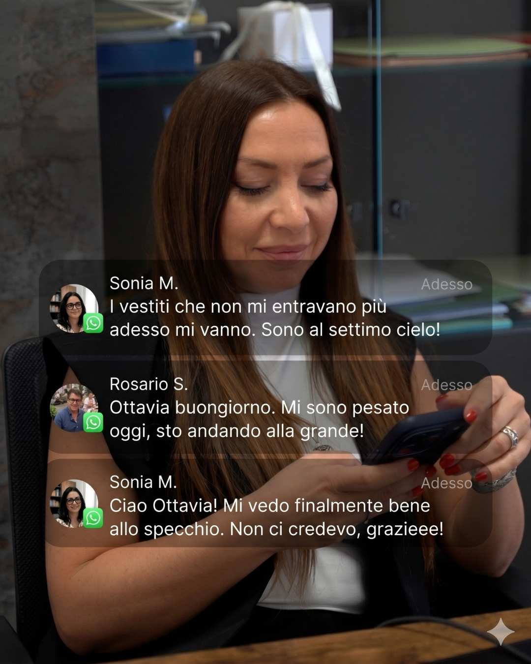 Messaggi WhatsApp clienti Sherasade